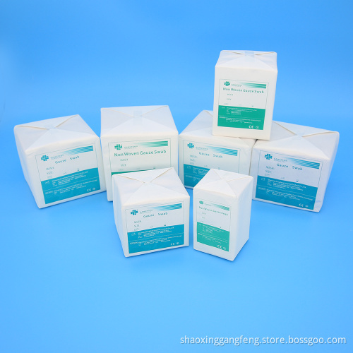 Tepi terlipat X-ray Medical Absorbent Cotton Gainwal SWAB